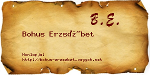 Bohus Erzsébet névjegykártya